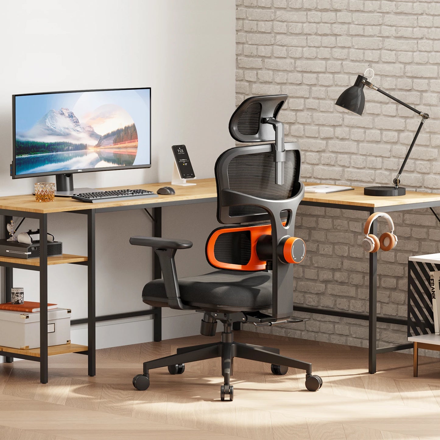 NEWTRAL NT001 Ergonomic Office Chair with Auto-Following Lumbar Support, 3 Recline Angles, Adjustable Backrest Armrest Headrest