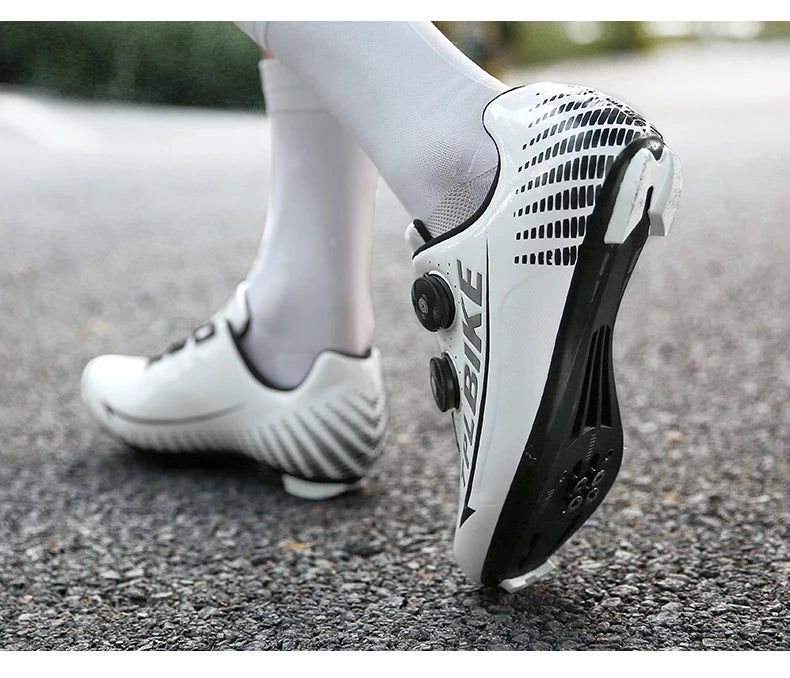 New Men’s and Women’s Bicycle Shoes Outdoor Cycling Shoes with Three Functional Soles Professional Training Shoes