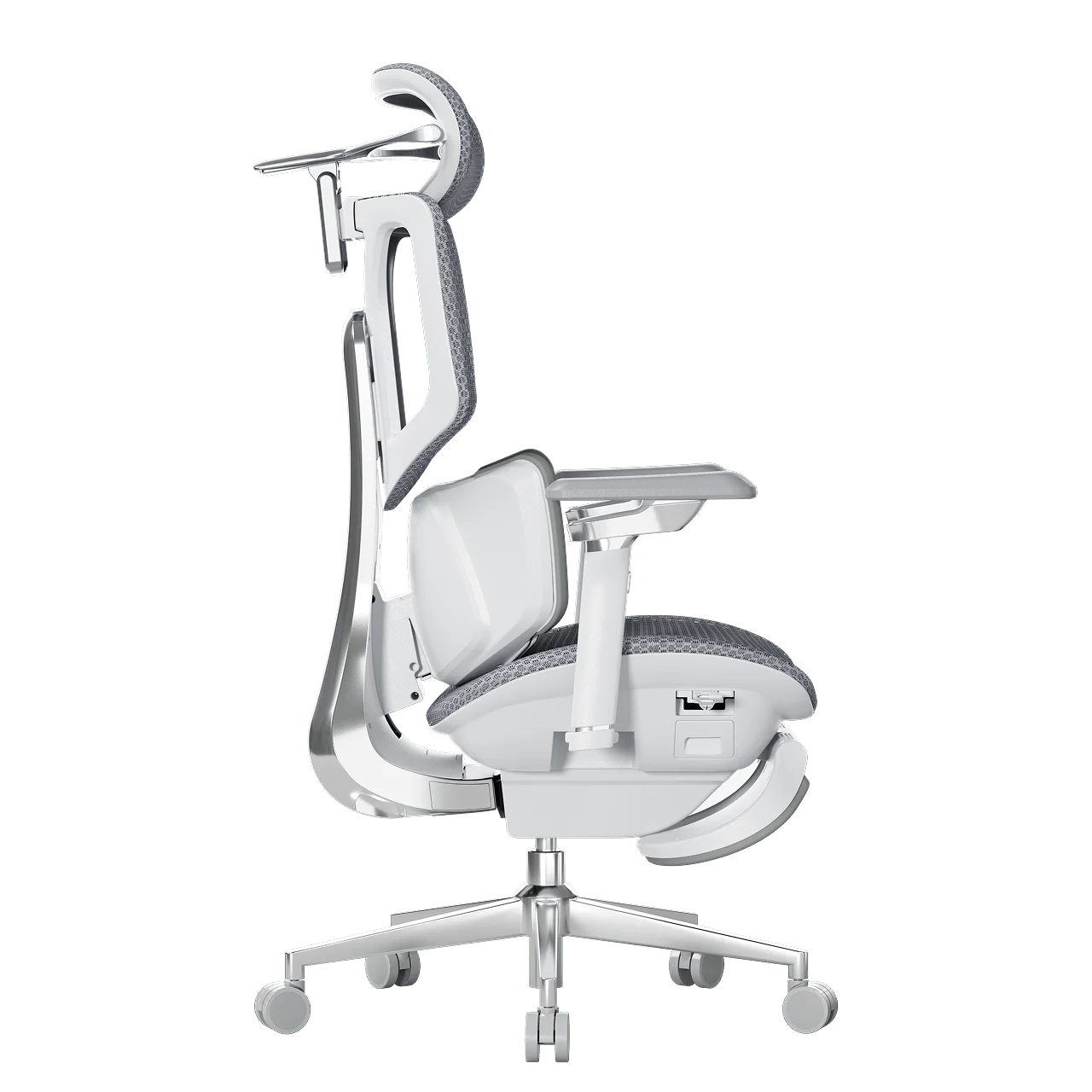 Smart Ergonomic Office Chair Fully Automated Lumbar Tracking 4D Headrest 720° Adjustable Armrests Mesh Swivel Chair Stylish