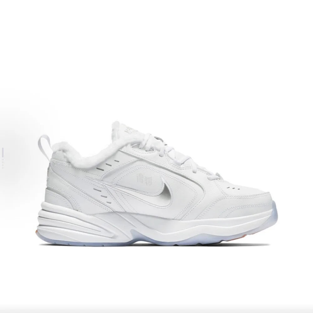 Nike Air Monarch 4 Snow Day: scarpe casual da uomo e donna in pelle di vacchetta, imbottite, antiscivolo e resistenti, modello low-top, stile unisex AV6676-100