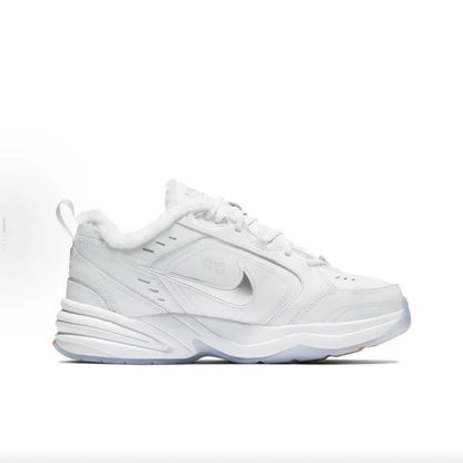 Nike Air Monarch 4 Snow Day: scarpe casual da uomo e donna in pelle di vacchetta, imbottite, antiscivolo e resistenti, modello low-top, stile unisex AV6676-100