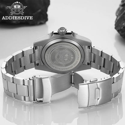 ADDIESDIVE Luxury Men's Automatic Watch 8215 Mechanical Watch BGW9 Luminous Sapphire Glass Diver's Watch Men Analog Watch AD2503