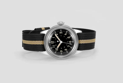 RDUNAE RA05 Vintage Military Watch 2035 Movement Quartz K1 Mineral Glass Crystal Stainless Steel Luminous Waterproof Men's Watches
