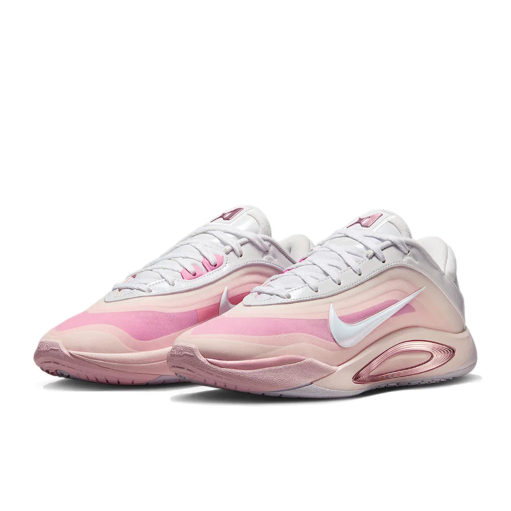 Nike AOne: scarpe da basket semplici, comode, versatili, traspiranti e con ottima aderenza (unisex) nei colori rosa e bianco FZ8606-101