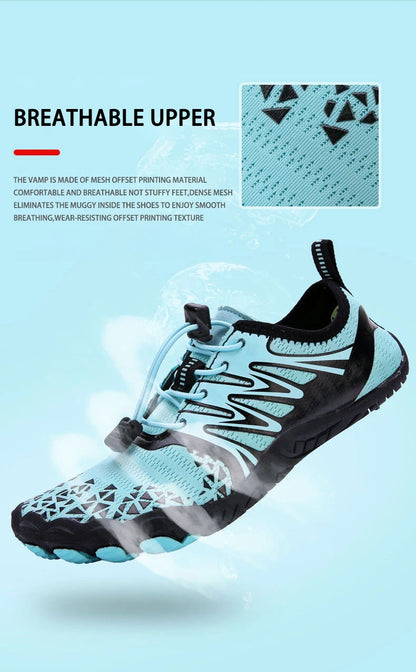 EOCENE Uomo Donna Scarpe acquatiche per sport all'aperto a piedi nudi: ad asciugatura rapida, per spiaggia, nuoto, fitness, guado, escursionismo, ciclismo, scarpe da ginnastica acquatiche