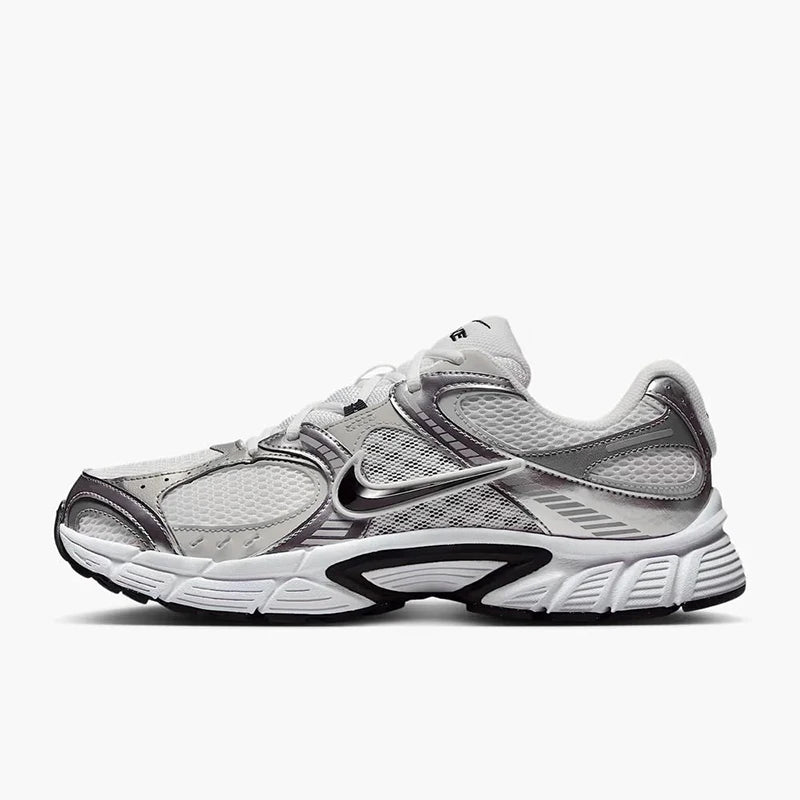 Nike V5 Rnr Comfortable, Soft, Non-Slip, Wear-Resistant, Low-Top Casual Running Shoes for Men, White and Silver HJ5228-104