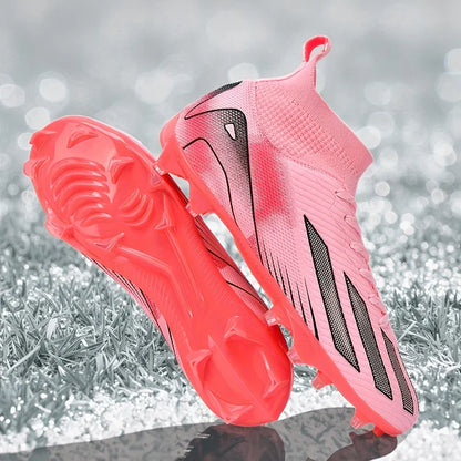 New Men's Football Boots Cleats Boys Ultralight Sport Soccer Shoes Adult Professional Non-Slip Comfortable Training Match Grass