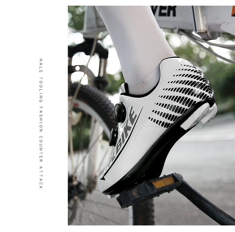 New Men’s and Women’s Bicycle Shoes Outdoor Cycling Shoes with Three Functional Soles Professional Training Shoes