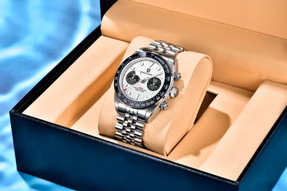 PAGANI DESIGN New Panda Men's Watches Top Luxury Quartz Wristwatches Chronograph Watch Man 2026 Gift AR Sapphire Ceramic Bezel