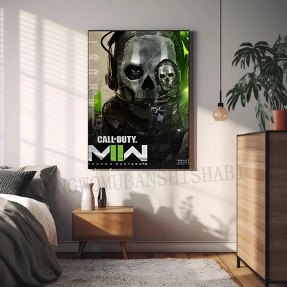 COD Call Of Duty G-Ghosts Poster Self-adhesive Art Waterproof Paper Sticker Coffee House Bar Room Wall Decor
