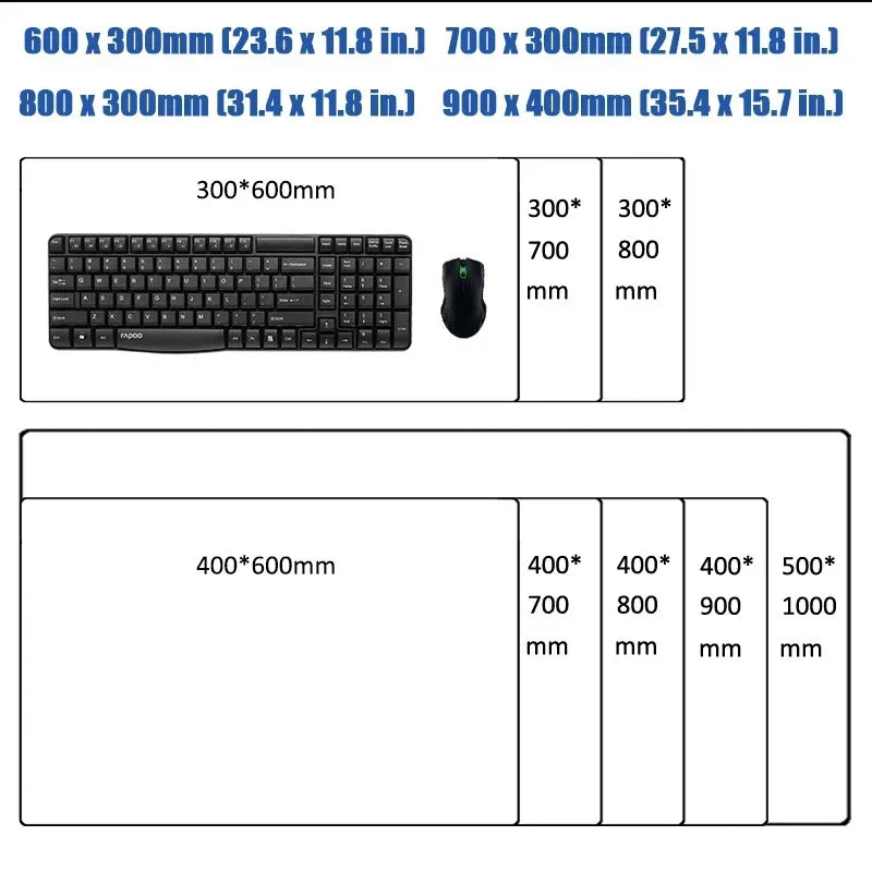 Gaming Call of Duty RGB Mouse Pad Office Large Size PC LED Glowing Keyboard Natural Rubber Anti-Slip Mice Mats Lock Edge Thicken
