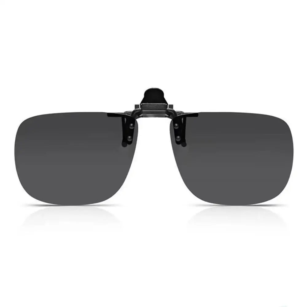 KLASSNUM Men Polarized Sunglasses Clip Can Be Flipped Up Myopia Glasses Clip Anti-UV400 Night Driving Fishing Glasses Accessory