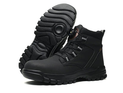 Bottes de sécurité imperméables pour hommes, chaussures de travail Parker en acier, bouton rotatif, chaussures de protection, taille 47, 48, hiver