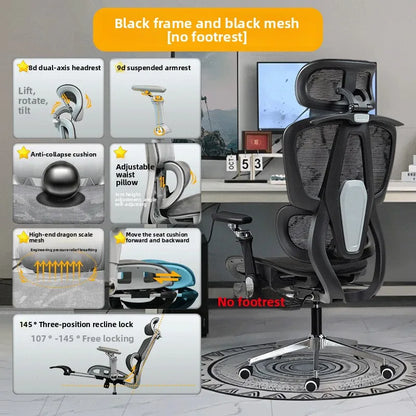 Portable Minimalist Ergonomic Chair 10D Armrest Computer Chair Office Chair Study Chair Gaming Chair Gravity Sturdy and Durable