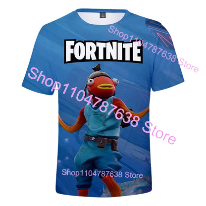 Summer T-shirt Raven Ultima Knight Fortnite T-Shirt, 3D Print Banana Peely Men’s Tee, Battle Royale Game Tops, Birthday Gifts
