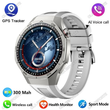 2025 GPS Smartwatch for Men  HD AMOLED Display, Bluetooth Calling, Heart Rate Monitor, GPS Motion Tracking & Waterproof Design