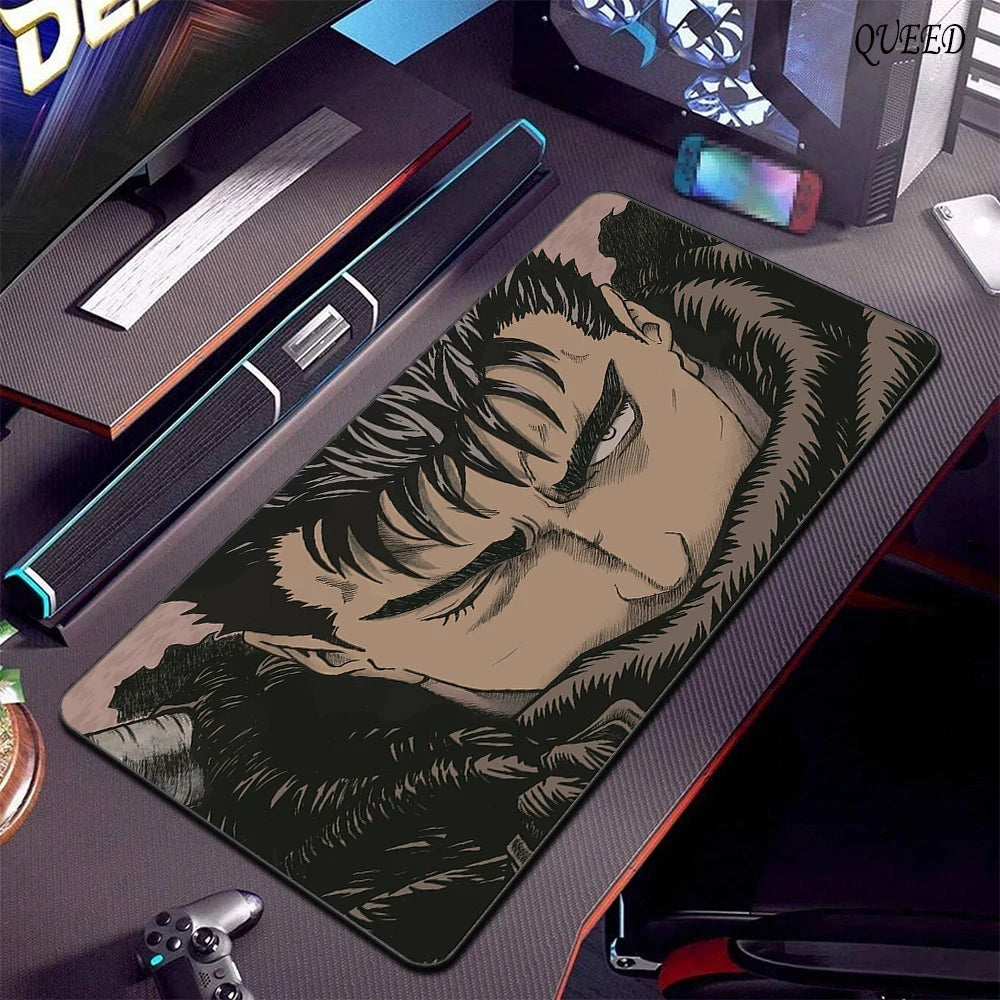 Gaming Accessories Varmilo Keyboard Computer Mousepad CS GO LOL Mouse Pad Berserk Guts Anime Dywan Gamer 900X400 XXL Desk Mats