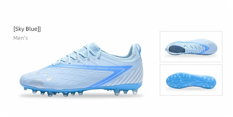 Kelme Soccer Shoes Men's Marauding Mid-Range MG Adult Game Short Spikes Professional Training Human Grass Football Shoes