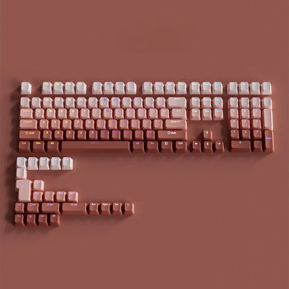 132 Keys OEM Profile Gradient backlit RGB Keycaps For Cherry MX Switch Mechanical Gamer Keyboard PBT Keycap ISO Layout Key caps
