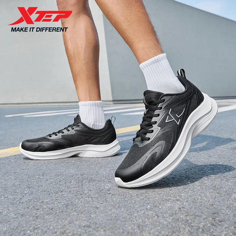 XTEP Running Shoes Men's 2025 Summer Mesh Breathable Comfortable Wear-Resistant Sports Shoes, Commuting Casual Shoes 875319110025