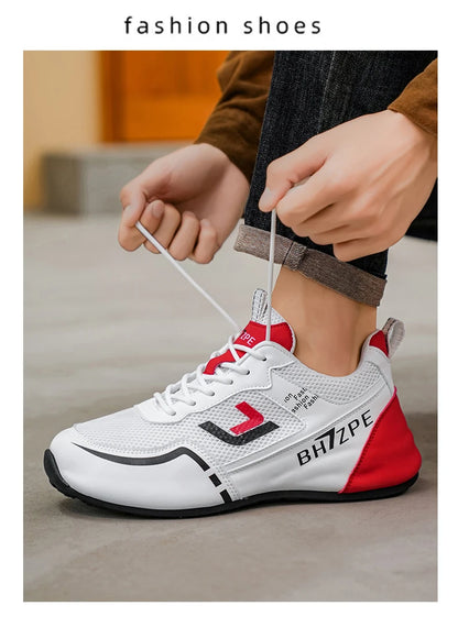 Merkbescherming: nieuwe lichtgewicht, antislip, ademende, slijtvaste hardloop- en sportschoenen voor heren, veelzijdig en geschikt voor vrijetijdsgebruik
