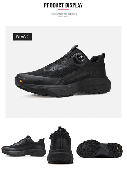 HUMTTO Men's Breathable Hiking Sneakers Non-slip Casual Running Shoes Outdoor Climbing Sneakers Designer Trekking Boots