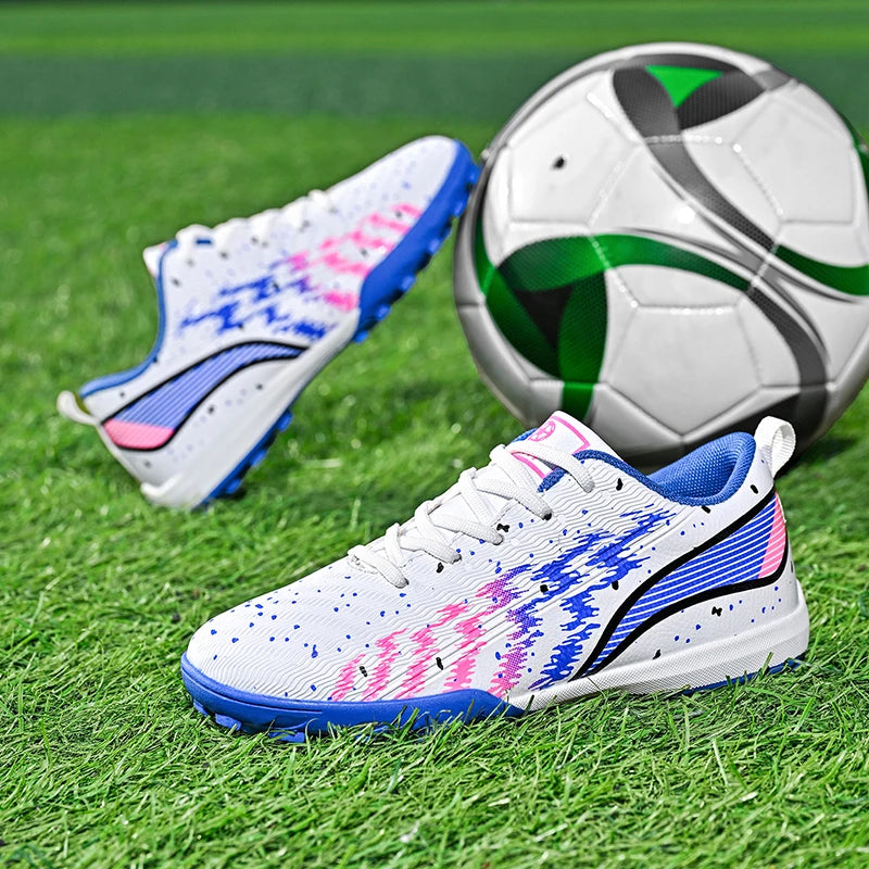 Chaussures de football professionnelles pour enfants, chaussures d'entraînement en plein air, chaussures de sport pour garçons et filles, chaussures de Futsal antidérapantes pour enfants