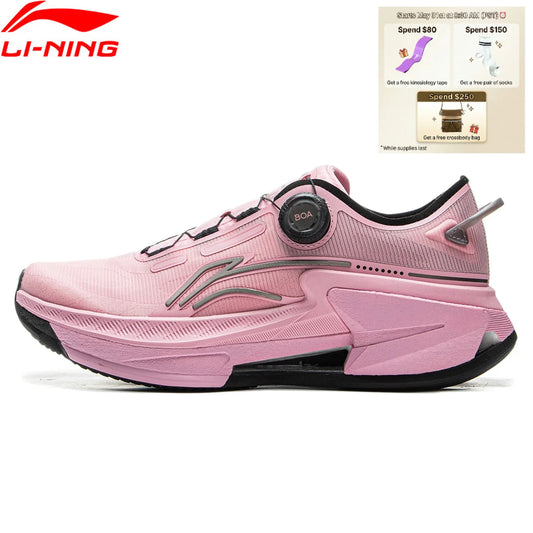 Li-Ning Men's FURIOUS RIDER 8 PRO Cushion Running Shoes BOOM Lightweight Reflective Sports Shoes Li-Ning Stable Sneakers ARZV003
