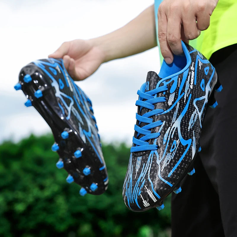 Moški nogometni čevlji, športni trening, nogometni čevlji, mehki, ultralahki, dihalni, profesionalni športni copati, unisex, čevlji s špicami za travo, za tekmo