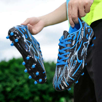 Moški nogometni čevlji, športni trening, nogometni čevlji, mehki, ultralahki, dihalni, profesionalni športni copati, unisex, čevlji s špicami za travo, za tekmo