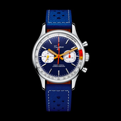 Sugess Chronograph Watch for Man ST19 Swanneck Movement Mechanical Wristwatches Sapphire Crystal Pilot Military Racing Clock New