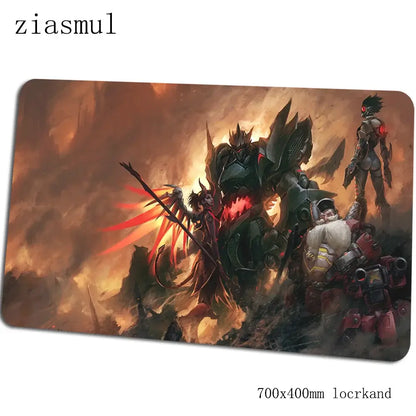 overwatch mouse pad Gorgeous Computer mat 70x40cm gaming mousepad large xl padmouse keyboard games pc gamer desk