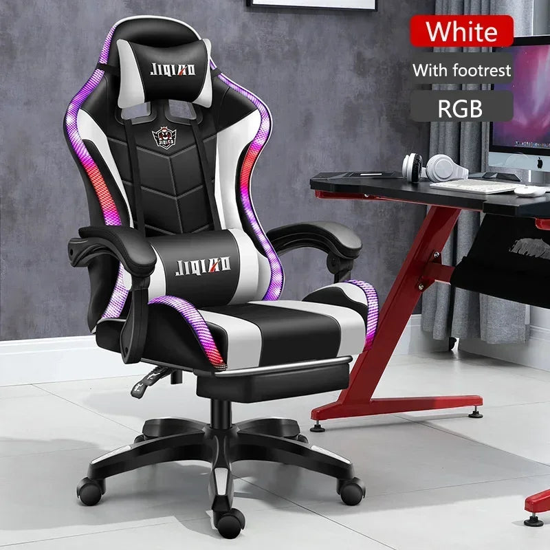 High quality gaming chair RGB light office chair gamer computer Ergonomic swivel chair Massage Recliner New gamer chairs