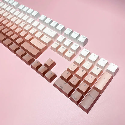 132 Keys OEM Profile Gradient backlit RGB Keycaps For Cherry MX Switch Mechanical Gamer Keyboard PBT Keycap ISO Layout Key caps
