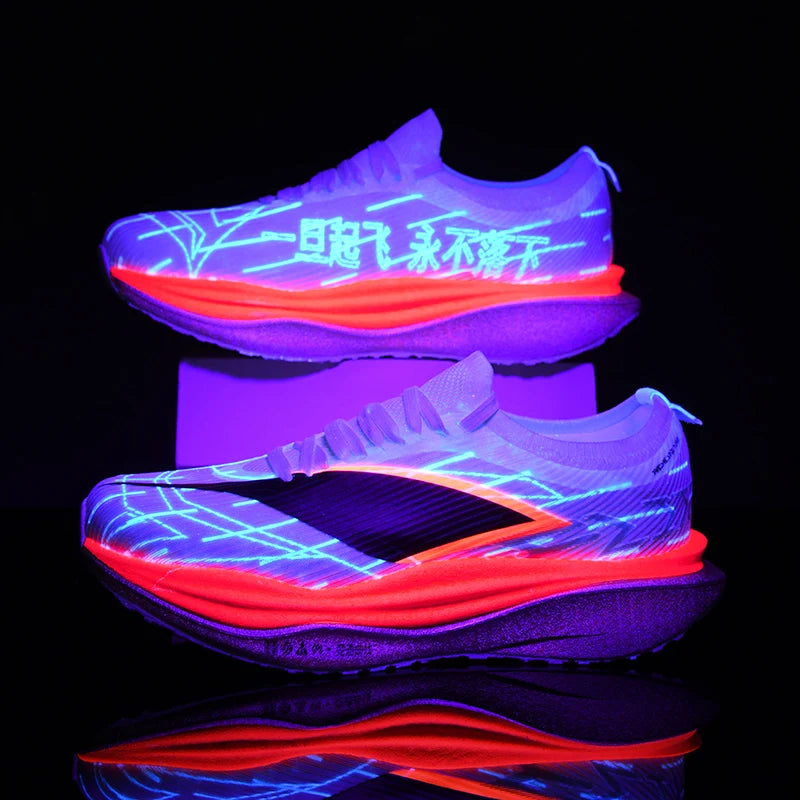 Speciality Marathon Men Running Shoes Carbon Board Sports Breathable Lightweight Women's Comfortable Athletic Nonskid Sneakers