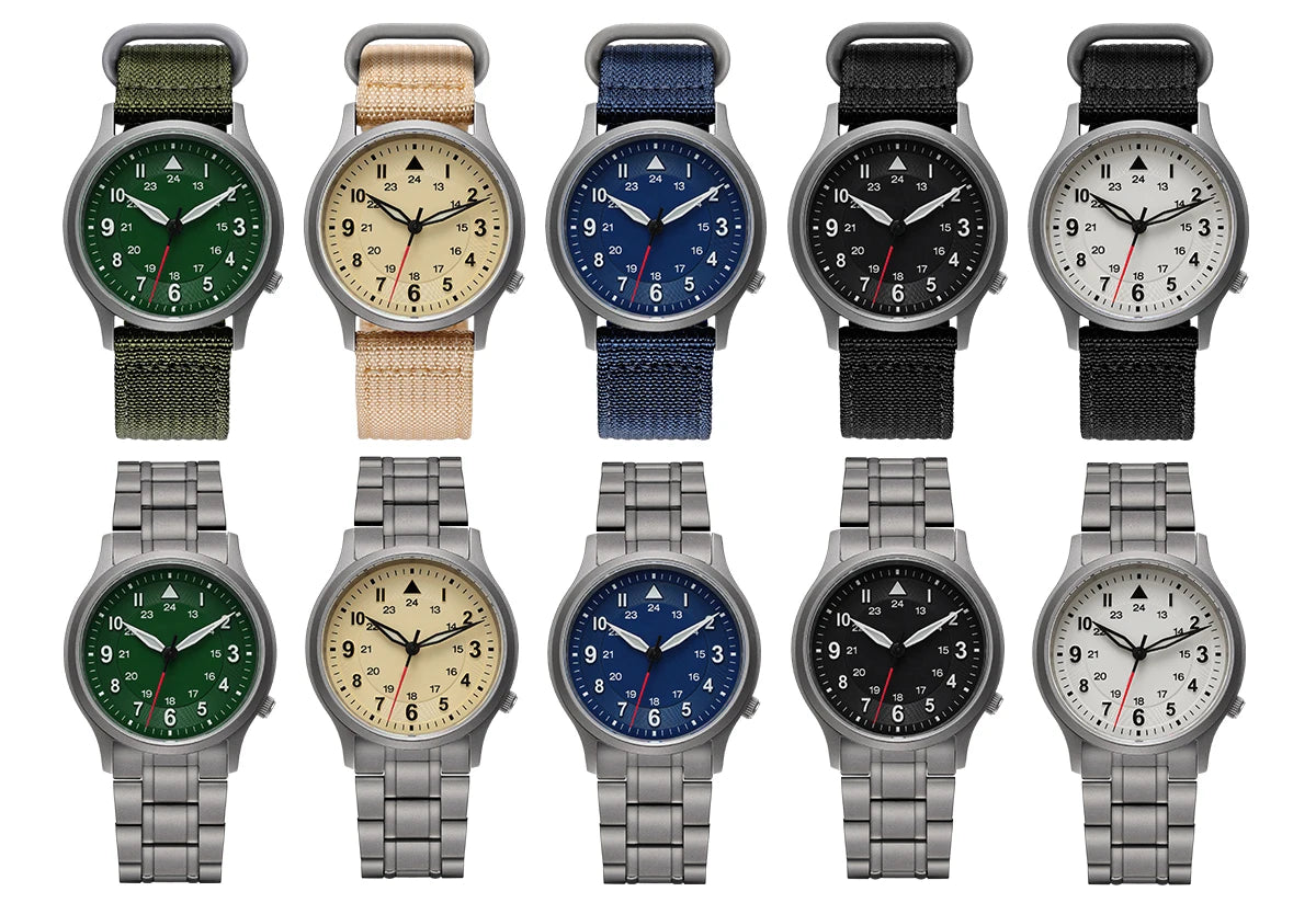 BERNY Titanium Watches for Men Super Luminous Sapphire Field Men's Watch Outdoor Quartz Wristwatch Lightweight 5ATM