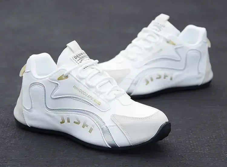 Sneakers da uomo in pelle PU impermeabili, scarpe sportive casual, scarpe da tennis leggere, traspiranti, piatte e antiscivolo, Zapatillas Hombre