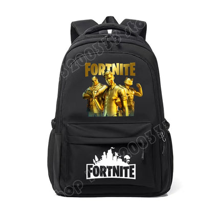 Fortnites Kids Backpack Portable Large Capacity Student Schoolbag Cartoon Printed Shoulder Bag School Supplies for Boys Gift