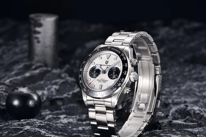 PAGANI DESIGN New Panda Men's Watches Top Luxury Quartz Wristwatches Chronograph Watch Man 2026 Gift AR Sapphire Ceramic Bezel