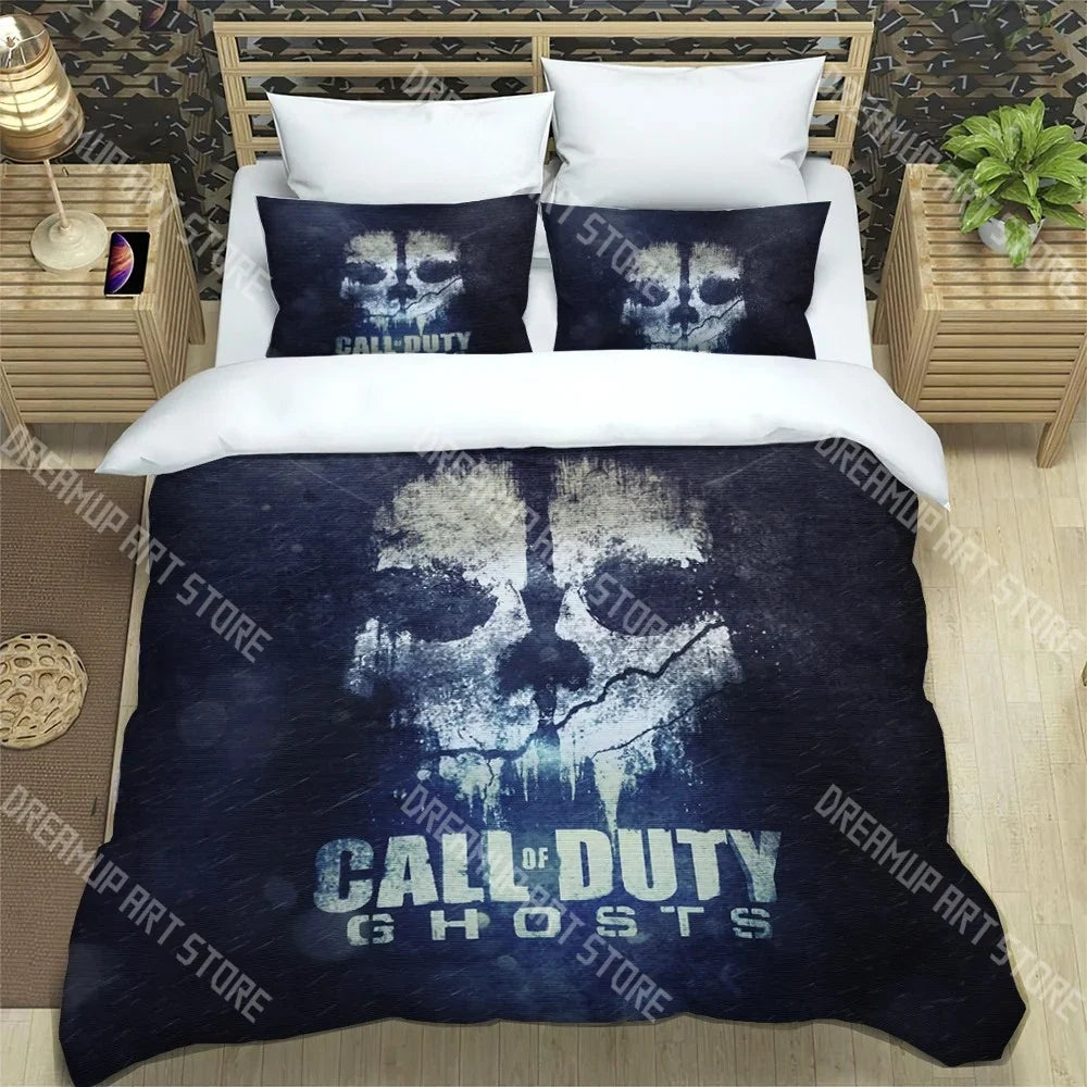 3D Print Call of Duty Game COD Bedding Set Twin Queen King Full Size Duvet Cover Pillowcase Bed boys girls Adult Home Textiles