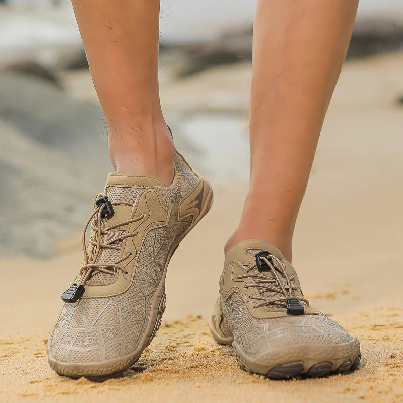 Čevlji za hojo bos, hitro sušeči se protizdrsni lahki moški čevlji za hojo v vodi, primerni za plaže, pohodništvo, fitnes, športni čevlji 36–4