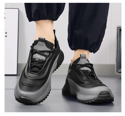 Merkbescherming: nieuwe lichtgewicht, antislip, ademende, slijtvaste hardloop- en sportschoenen voor heren, veelzijdig en geschikt voor vrijetijdsgebruik