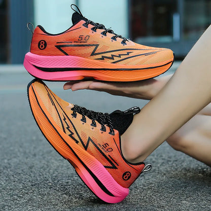 Men's Sports Running Shoes, Casual Marathon, Lightweight, Comfortable Women's Athletic Non-Slip Walking Sneakers, Outdoor Couple Shoes
