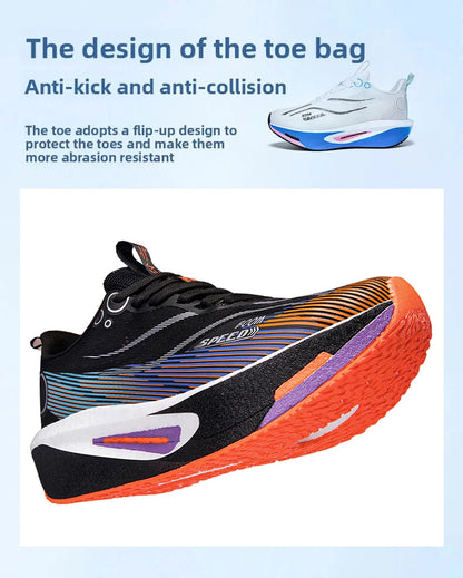 Men's Carbon Board Running Shoes Marathon Long-Distance Running Sports Shoes Support Stable Casual Women's Breathable Running Shoes