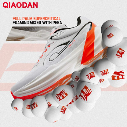 QIAODAN TG1.0 Marathon-wedstrijdschoenen voor heren, schokdempend, met hoge veerkracht, voor langeafstandstraining, hardloopschoenen QDB023253285