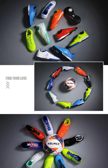 Kelme Tf Broken Nail Pantofi de fotbal pentru adulți și tineri Pantofi de fotbal antiderapanti pentru gazon artificial Pantofi de fotbal pentru jocul de cinci contra cinci Pantofi de fotbal sportivi