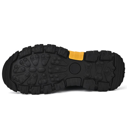 HIKEUP Comode scarpe da trekking da uomo, scarpe da uomo impermeabili con suola in gomma, scarpe da escursionismo resistenti all’usura e antiscivolo