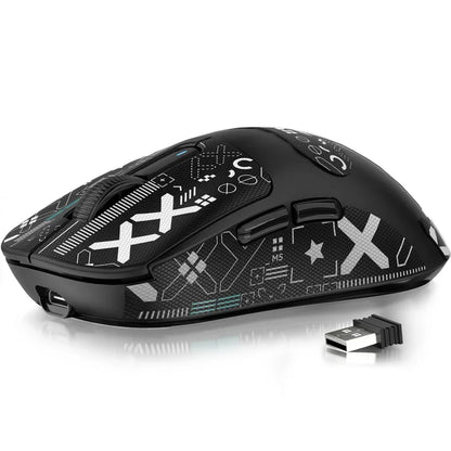 Ratón gaming inalámbrico ATTACK SHARK X3 PixArt PAW3395 49g SUPERLIGHT, BT/2.4G inalámbrico/con cable, 6 DPI ajustables hasta 26000
