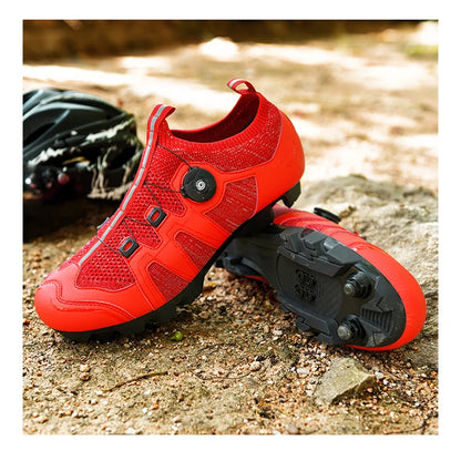 Pantofi de mountain bike pentru bărbați, pantofi de ciclism cu cataramă rapidă, compatibili cu pedalele cu sistem SPD, pentru interior și exterior, pantofi MTB pentru femei