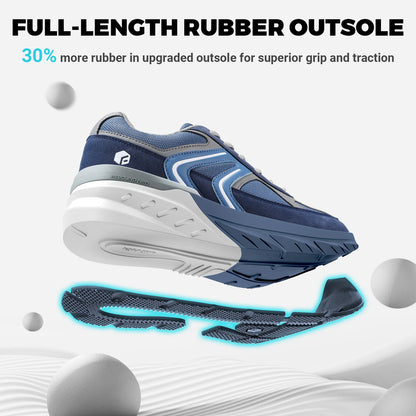 Fittington Wide Shoes for Men Casual Walking Sneakers Orthopedic Arch Support for Plantar Fasciitis Neuropathy